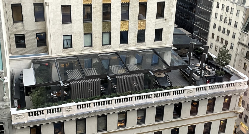 Wintergarten auf Dachterrasse